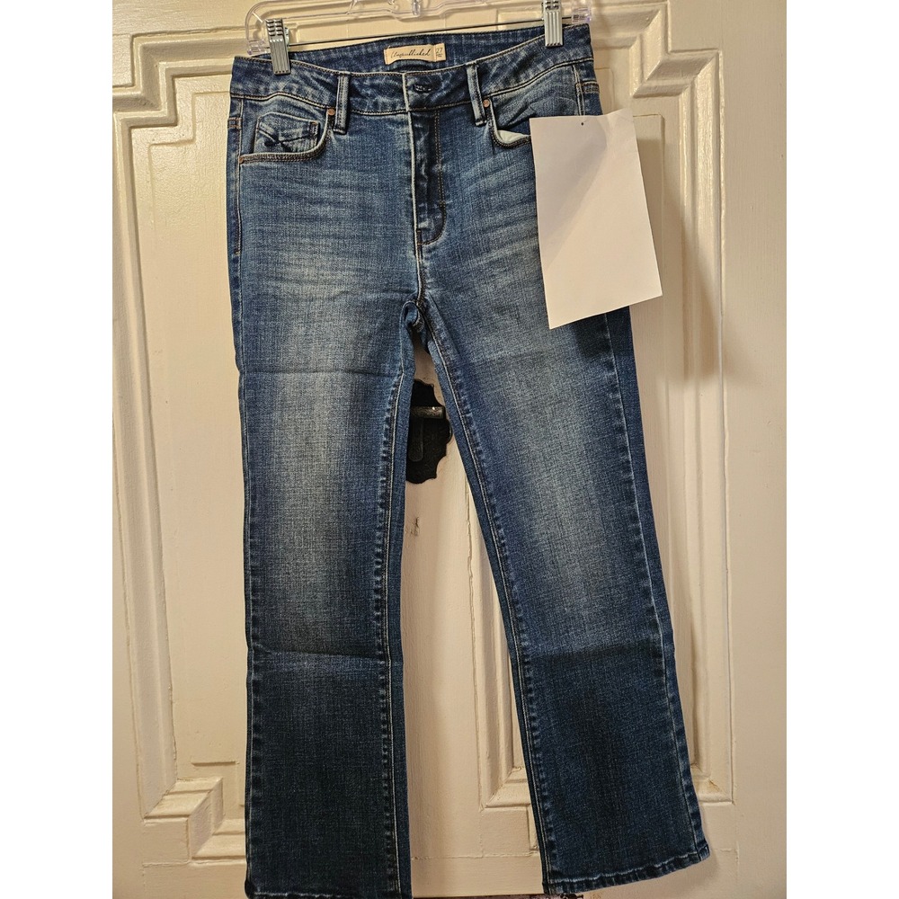 Unpublished Womens Medium Wash Straight Leg Denim Jeans Size 27
